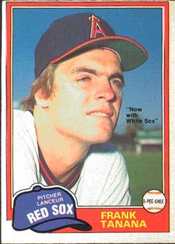 #369 Frank Tanana - Boston Red Sox - 1981 O-Pee-Chee Baseball