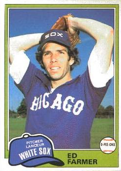 #36 Ed Farmer - Chicago White Sox - 1981 O-Pee-Chee Baseball