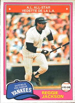 #370 Reggie Jackson - New York Yankees - 1981 O-Pee-Chee Baseball