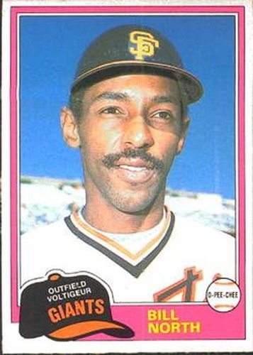 #47 Bill North - San Francisco Giants - 1981 O-Pee-Chee Baseball