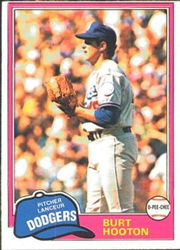 #53 Burt Hooton - Los Angeles Dodgers - 1981 O-Pee-Chee Baseball