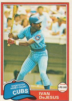 #54 Ivan DeJesus - Chicago Cubs - 1981 O-Pee-Chee Baseball
