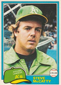 #59 Steve McCatty - Oakland Athletics - 1981 O-Pee-Chee Baseball