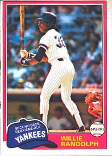 #60 Willie Randolph - New York Yankees - 1981 O-Pee-Chee Baseball