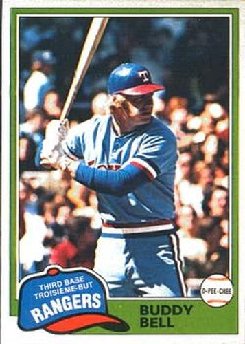 #66 Buddy Bell - Texas Rangers - 1981 O-Pee-Chee Baseball
