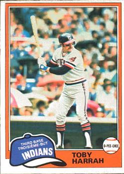 #67 Toby Harrah - Cleveland Indians - 1981 O-Pee-Chee Baseball
