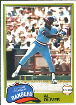 #70 Al Oliver - Texas Rangers - 1981 O-Pee-Chee Baseball