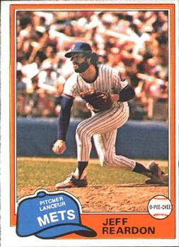 #79 Jeff Reardon - New York Mets - 1981 O-Pee-Chee Baseball