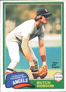 #7 Butch Hobson - California Angels - 1981 O-Pee-Chee Baseball