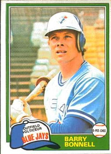 #82 Barry Bonnell - Toronto Blue Jays - 1981 O-Pee-Chee Baseball