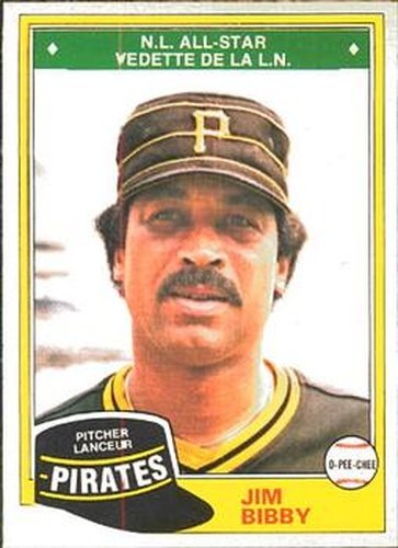 #93 Jim Bibby - Pittsburgh Pirates - 1981 O-Pee-Chee Baseball