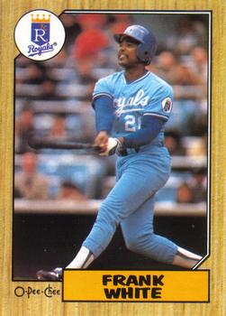 #101 Frank White - Kansas City Royals - 1987 O-Pee-Chee Baseball