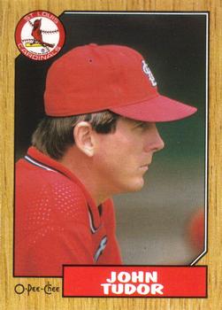 #110 John Tudor - St. Louis Cardinals - 1987 O-Pee-Chee Baseball