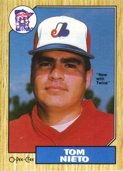 #124 Tom Nieto - Minnesota Twins - 1987 O-Pee-Chee Baseball