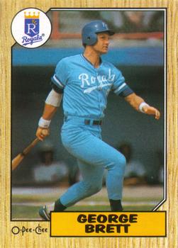 #126 George Brett - Kansas City Royals - 1987 O-Pee-Chee Baseball