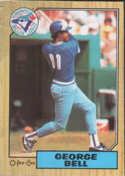 #12 George Bell - Toronto Blue Jays - 1987 O-Pee-Chee Baseball