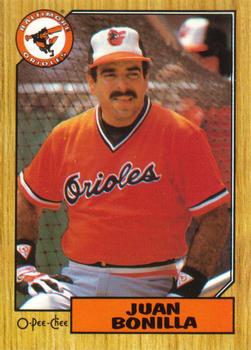 #131 Juan Bonilla - Baltimore Orioles - 1987 O-Pee-Chee Baseball