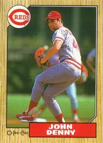 #139 John Denny - Cincinnati Reds - 1987 O-Pee-Chee Baseball