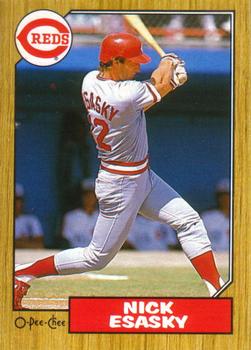 #13 Nick Esasky - Cincinnati Reds - 1987 O-Pee-Chee Baseball