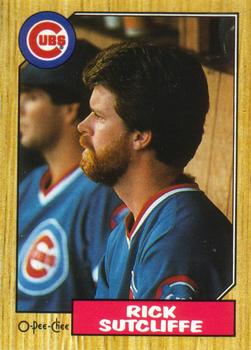 #142 Rick Sutcliffe - Chicago Cubs - 1987 O-Pee-Chee Baseball