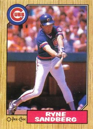 #143 Ryne Sandberg - Chicago Cubs - 1987 O-Pee-Chee Baseball