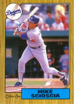 #144 Mike Scioscia - Los Angeles Dodgers - 1987 O-Pee-Chee Baseball