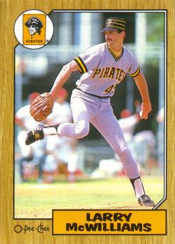 #14 Larry McWilliams - Pittsburgh Pirates - 1987 O-Pee-Chee Baseball