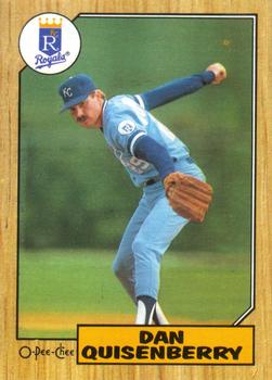 #15 Dan Quisenberry - Kansas City Royals - 1987 O-Pee-Chee Baseball