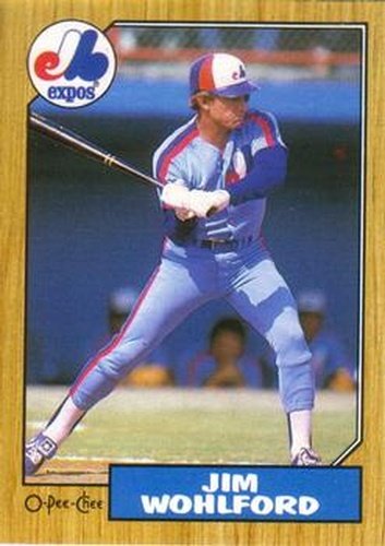 #169 Jim Wohlford - Montreal Expos - 1987 O-Pee-Chee Baseball