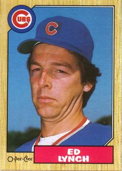 #16 Ed Lynch - Chicago Cubs - 1987 O-Pee-Chee Baseball