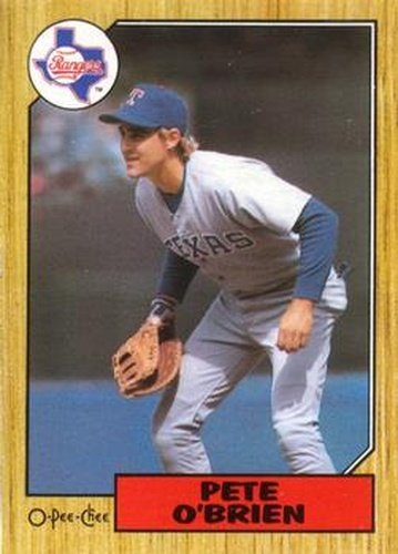 #17 Pete O'Brien - Texas Rangers - 1987 O-Pee-Chee Baseball