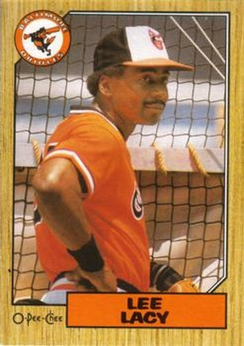 #182 Lee Lacy - Baltimore Orioles - 1987 O-Pee-Chee Baseball