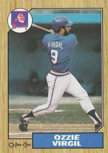 #183 Ozzie Virgil - Atlanta Braves - 1987 O-Pee-Chee Baseball