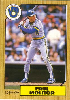 #184 Paul Molitor - Milwaukee Brewers - 1987 O-Pee-Chee Baseball