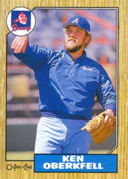 #1 Ken Oberkfell - Atlanta Braves - 1987 O-Pee-Chee Baseball