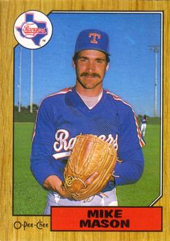 #208 Mike Mason - Texas Rangers - 1987 O-Pee-Chee Baseball