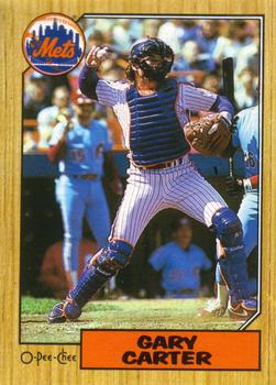 #20 Gary Carter - New York Mets - 1987 O-Pee-Chee Baseball
