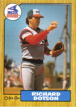 #211 Richard Dotson - Chicago White Sox - 1987 O-Pee-Chee Baseball