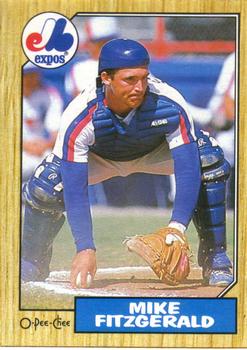 #212 Mike Fitzgerald - Montreal Expos - 1987 O-Pee-Chee Baseball
