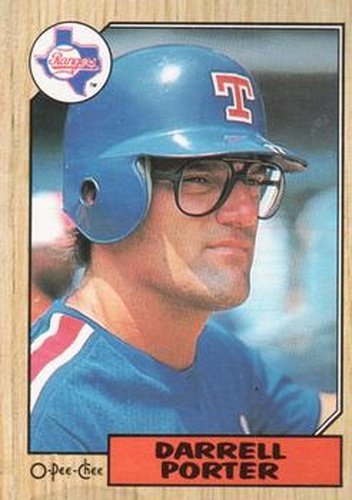 #213 Darrell Porter - Texas Rangers - 1987 O-Pee-Chee Baseball