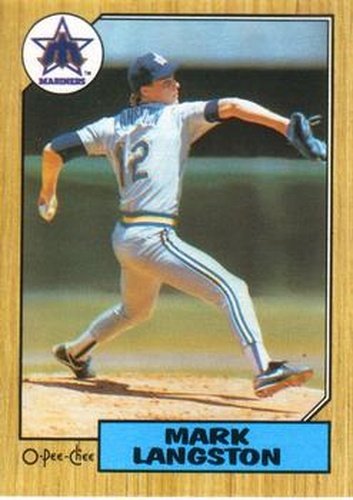 #215 Mark Langston - Seattle Mariners - 1987 O-Pee-Chee Baseball