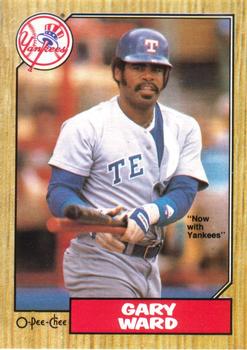 #218 Gary Ward - New York Yankees - 1987 O-Pee-Chee Baseball
