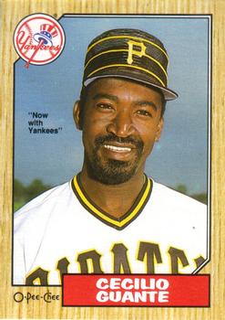 #219 Cecilio Guante - New York Yankees - 1987 O-Pee-Chee Baseball