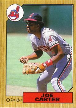#220 Joe Carter - Cleveland Indians - 1987 O-Pee-Chee Baseball