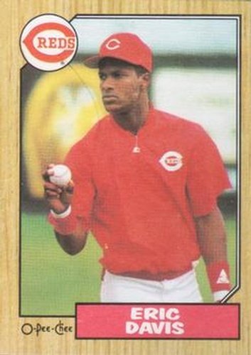 #228 Eric Davis - Cincinnati Reds - 1987 O-Pee-Chee Baseball