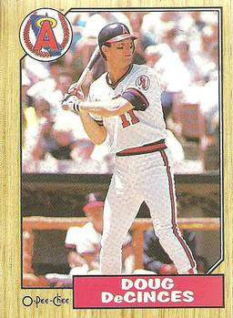 #22 Doug DeCinces - California Angels - 1987 O-Pee-Chee Baseball