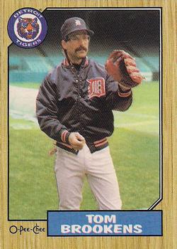 #232 Tom Brookens - Detroit Tigers - 1987 O-Pee-Chee Baseball