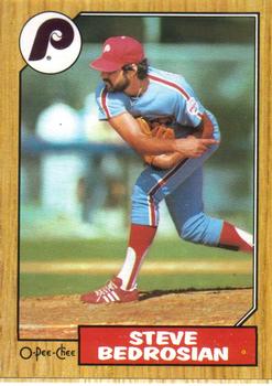 #233 Steve Bedrosian - Philadelphia Phillies - 1987 O-Pee-Chee Baseball