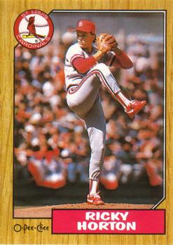 #238 Ricky Horton - St. Louis Cardinals - 1987 O-Pee-Chee Baseball