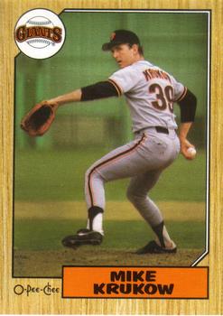 #241 Mike Krukow - San Francisco Giants - 1987 O-Pee-Chee Baseball